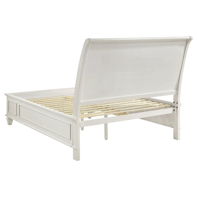 Sandy Beach 5-piece Queen Bedroom Set Cream White by Unique Piece Furniture