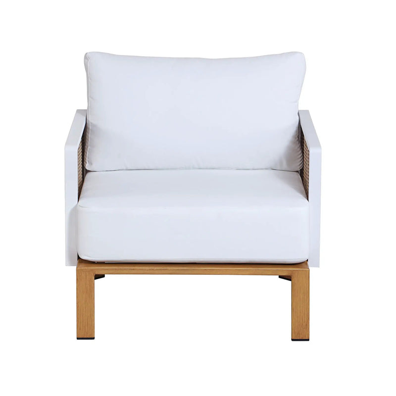 Vine - 4 Piece Outdoor Conversation Set - White by HouseOfZazla