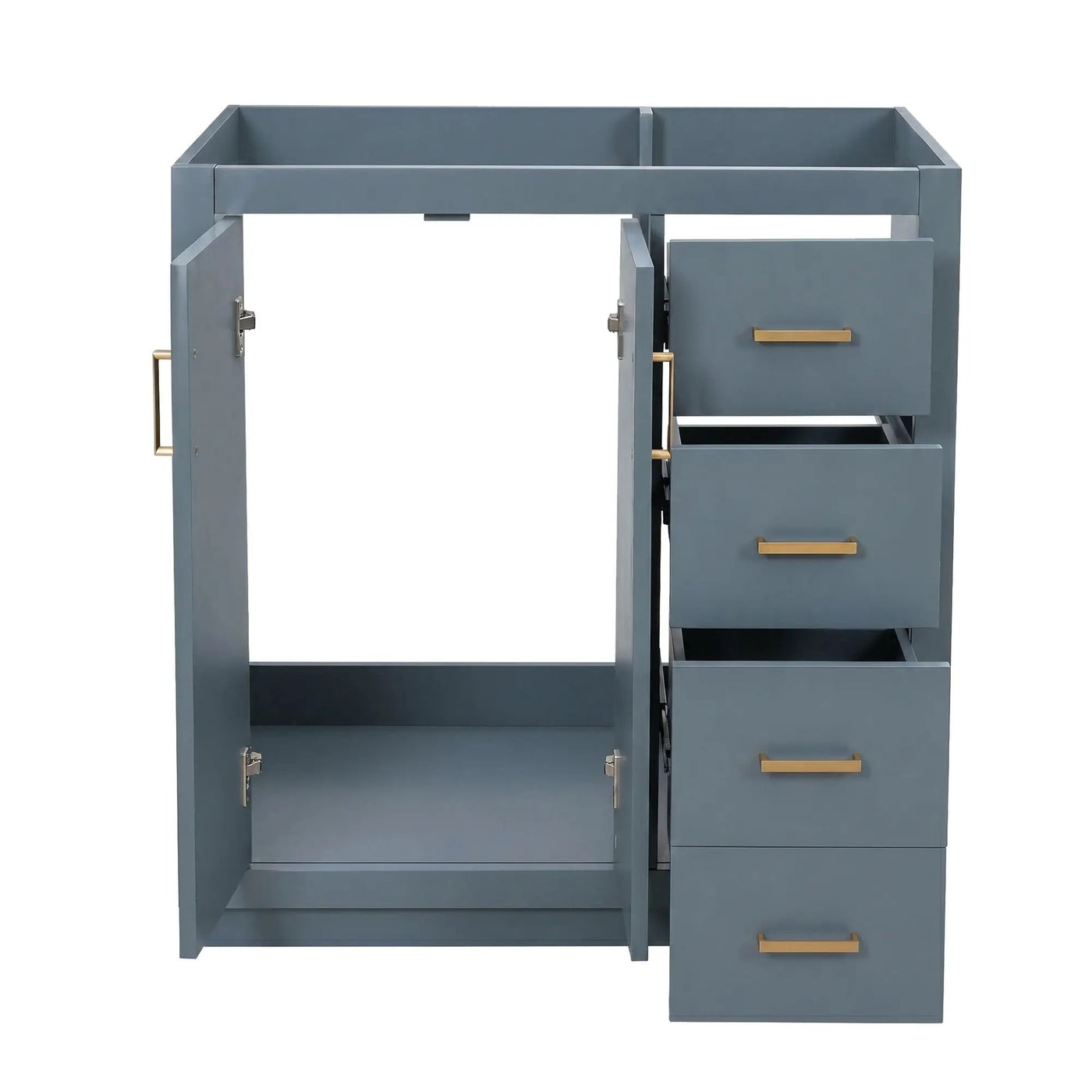 Retro Style Bathroom Vanity, 3 Drawers & Soft Closing Doors by HouseOfZazla