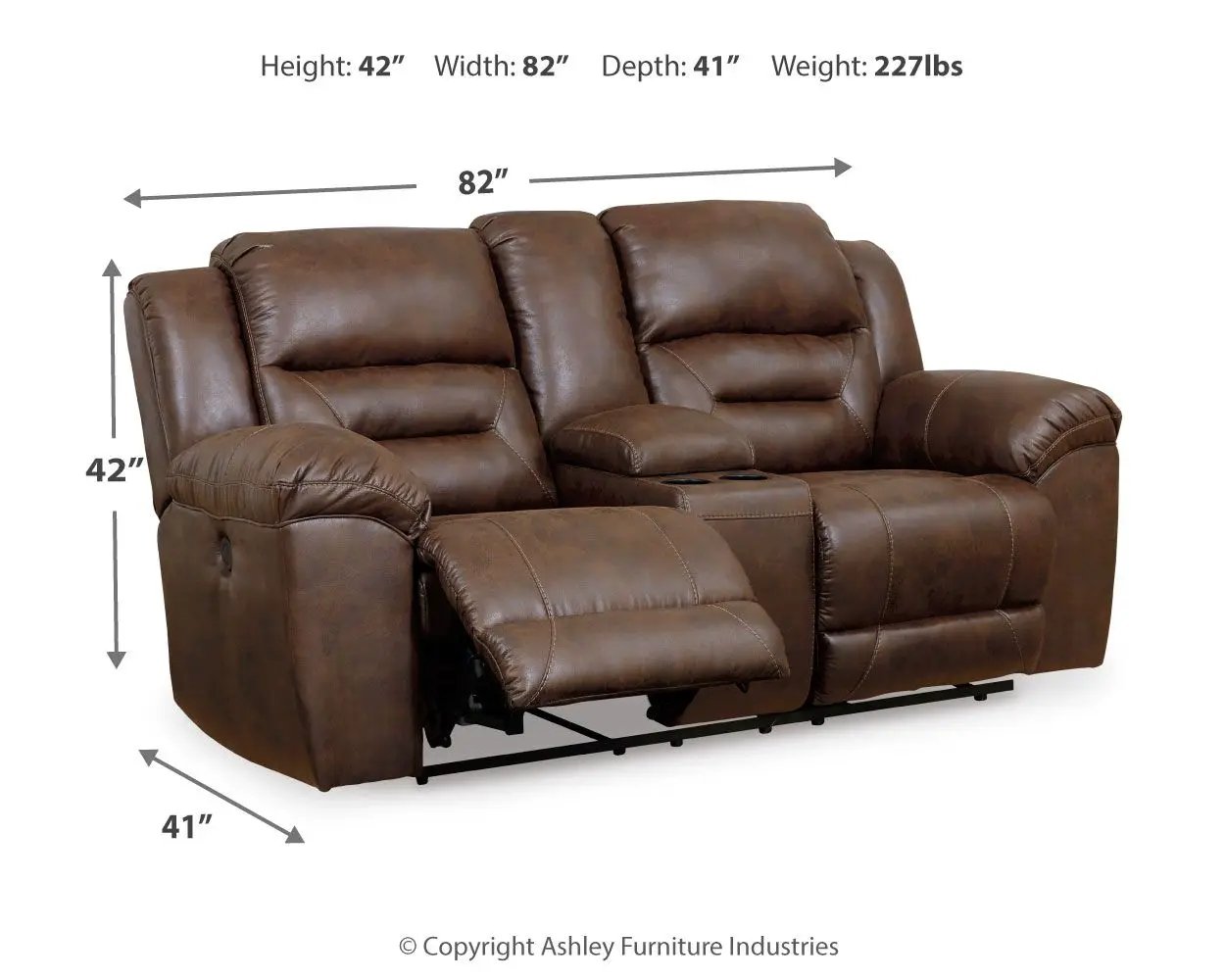 Stoneland - Power Reclining Loveseat by Unique Piece Furniture