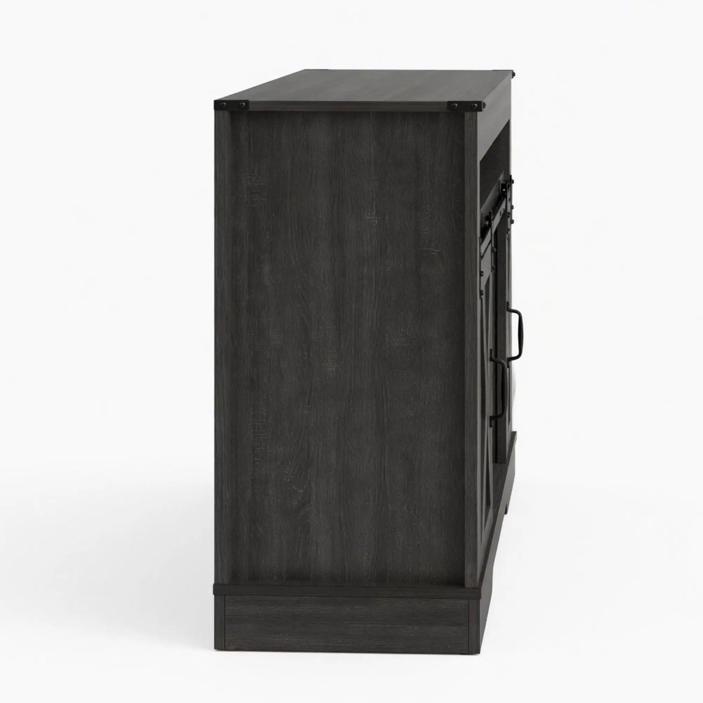 Farmhouse TV Stand With Sliding Barn Doors & Adjustable Storage by HouseOfZazla