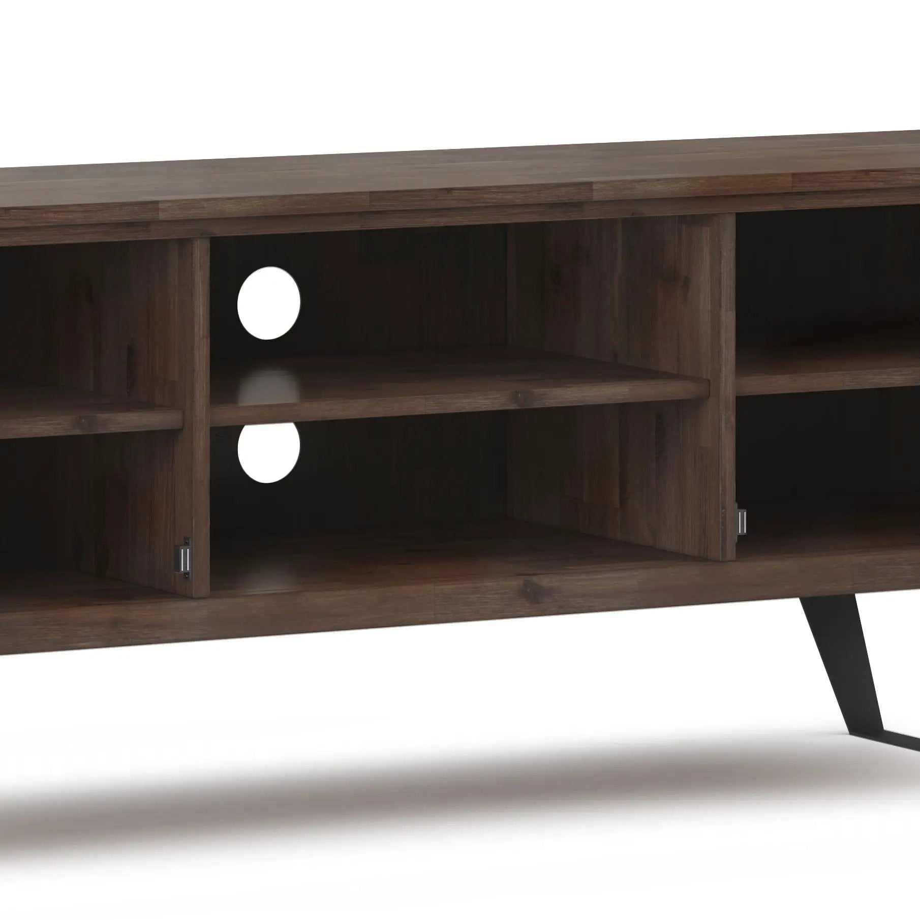 Lowry - TV Media Stand - Rustic Natural Aged Brown by HouseOfZazla