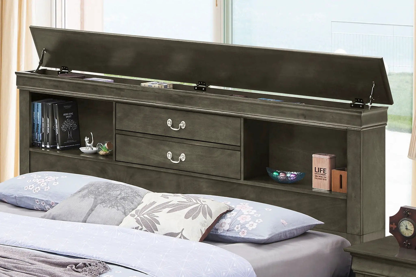 Traditional Style Bookcase Storage Bed by HouseOfZazla