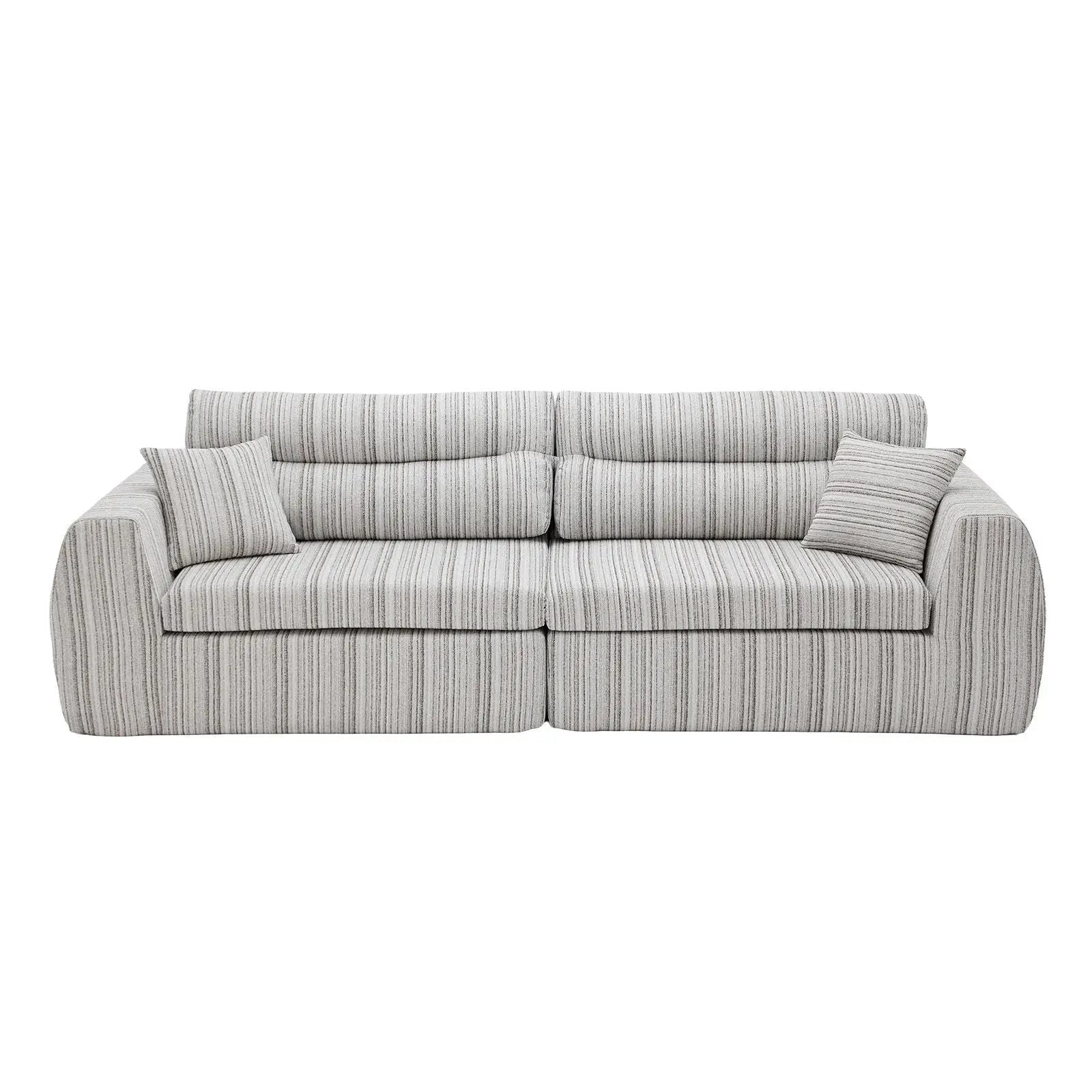3 Seater, Couch With Throw Pillows For Living Room by Unique Piece Furniture