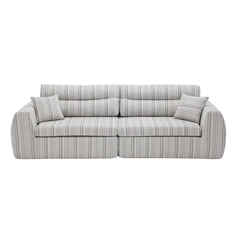 3 Seater, Couch With Throw Pillows For Living Room by Unique Piece Furniture