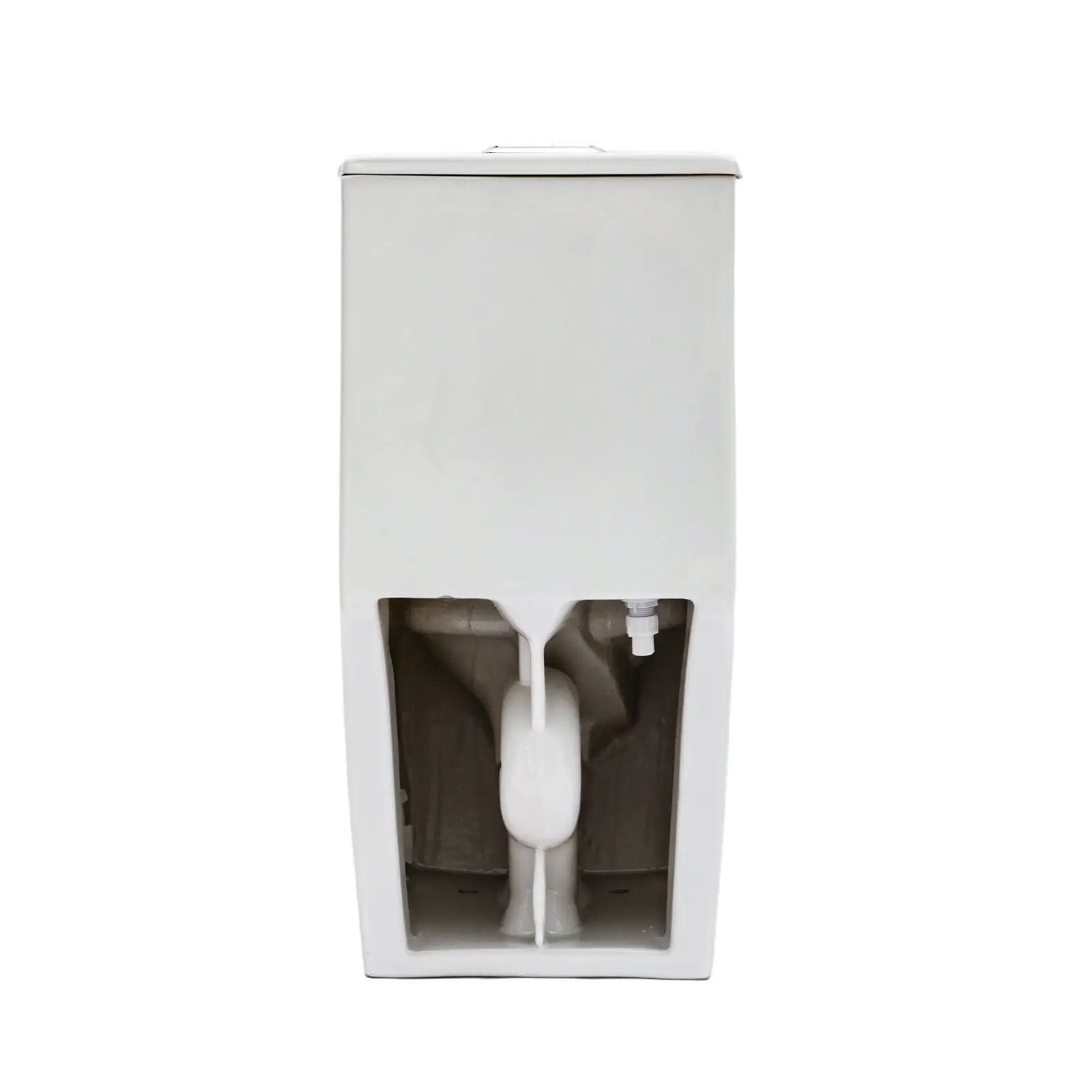 1 Piece Toilet For Bathroom, Dual Flush 1.24 / 1.6 Gpf, Soft Closing Seat - White by HouseOfZazla