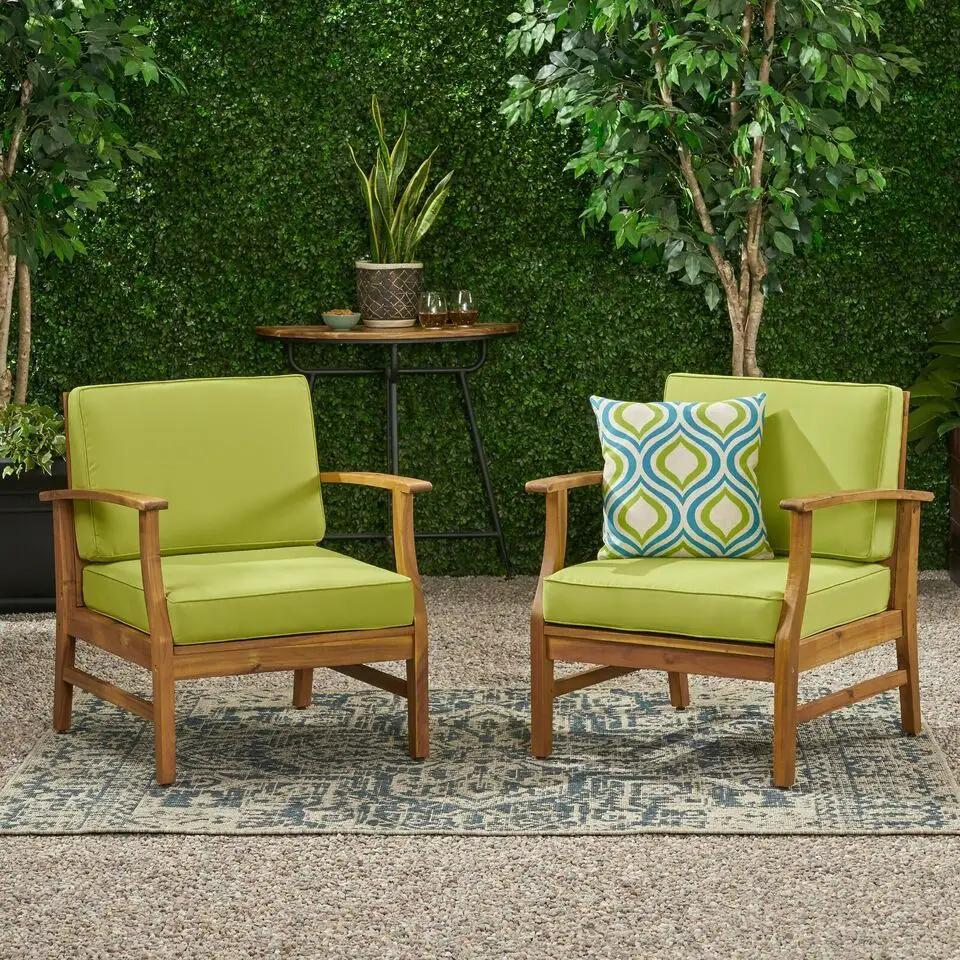 Perla Contemporary Club Chair with Water Resistant Cushion by HouseOfZazla