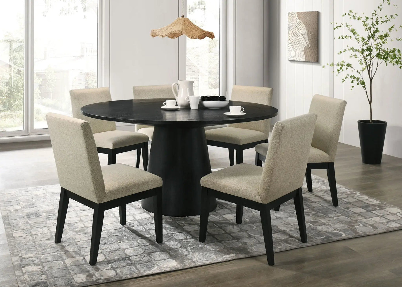 Jasper - Round Dining Table Set by HouseOfZazla