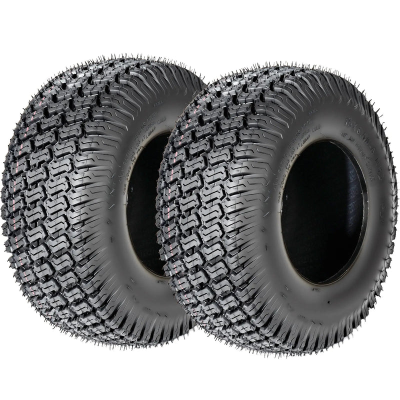 Set of 2 15x6.00-6 Lawn Mower Tires by HouseOfZazla
