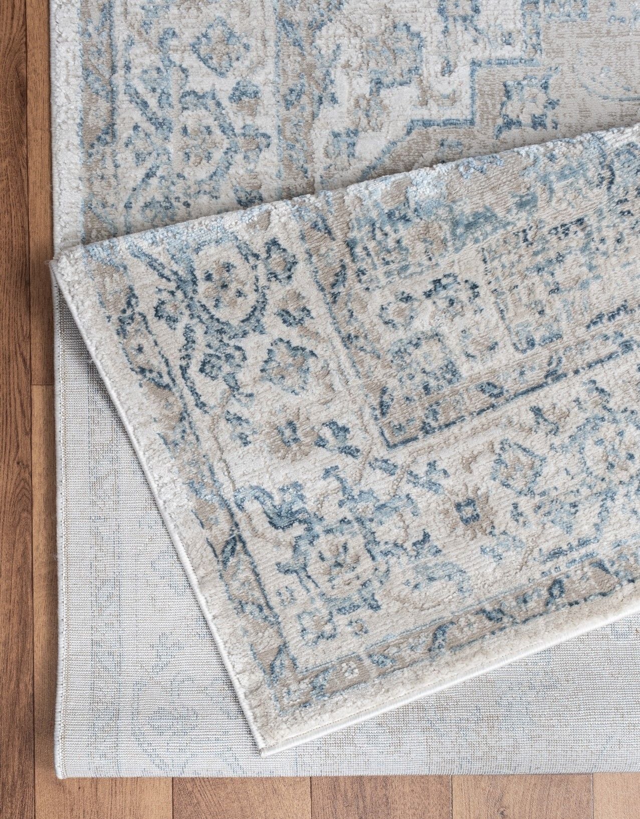Noble - 5'3" X 7'3" Area Rug - Ivory, Polyester by HouseOfZazla