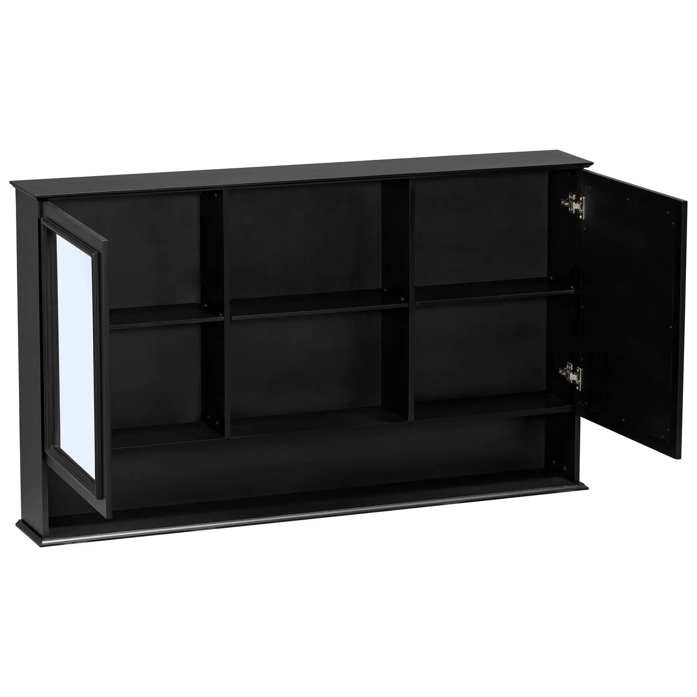 Double Sink Bathroom Vanity Set with Wall Mount Mirror Cabinet by HouseOfZazla
