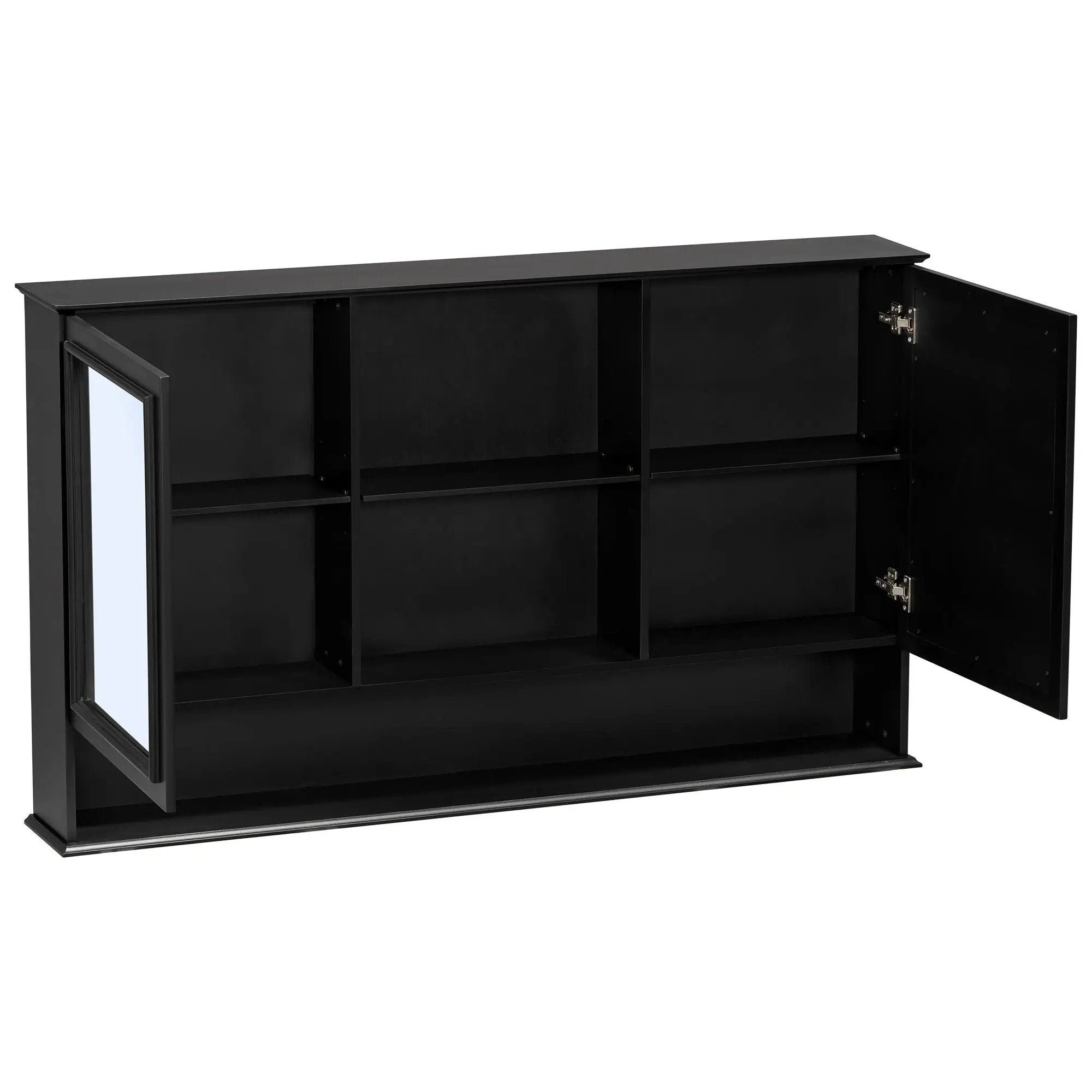 Double Sink Bathroom Vanity Set with Wall Mount Mirror Cabinet by HouseOfZazla
