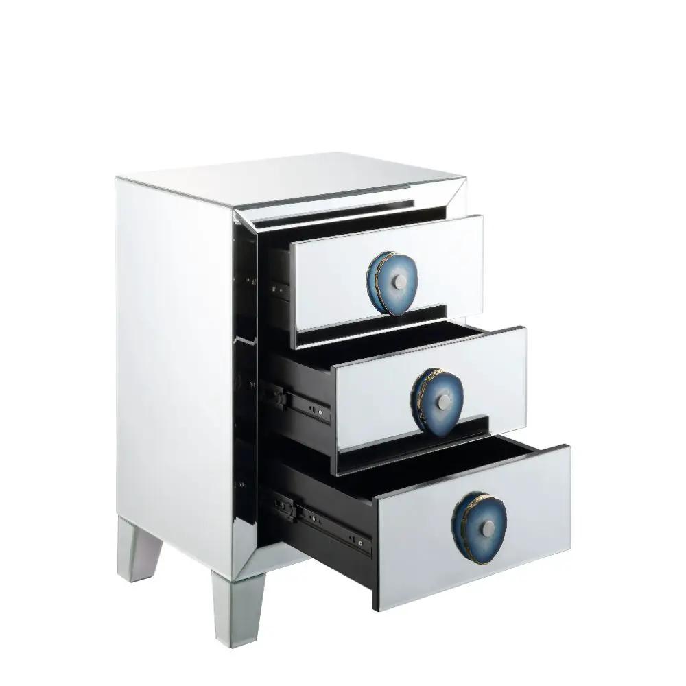 Filip - Accent Table - Mirrored & Faux Agate by Unique Piece Furniture