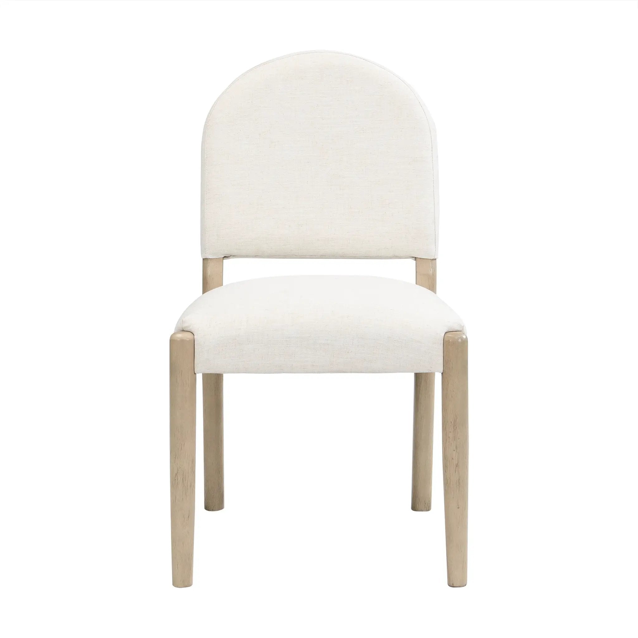 Dining Chairs with Back Mid Century Fabric Upholstered Armless Set of 2 by HouseOfZazla