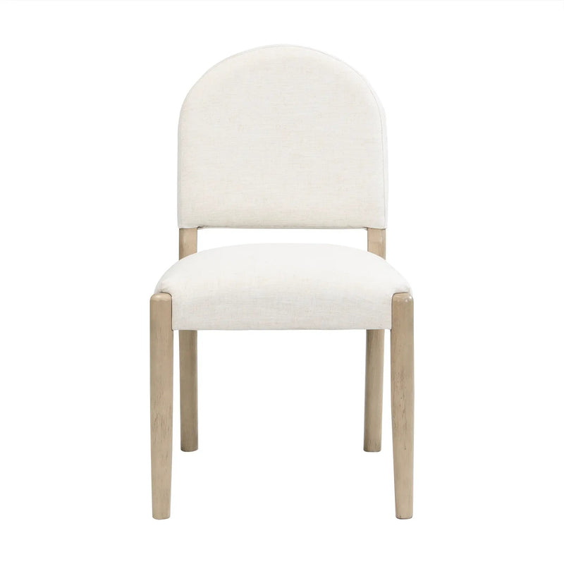 Dining Chairs with Back Mid Century Fabric Upholstered Armless Set of 2 by HouseOfZazla