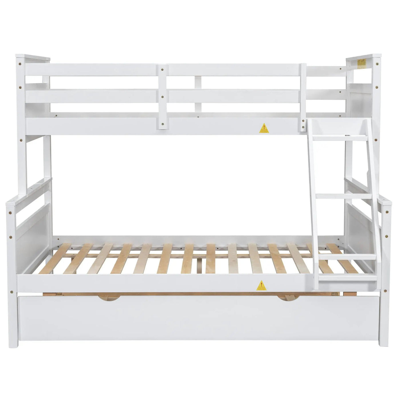 Bunk Bed With Ladder And Safety Guardrail by HouseOfZazla