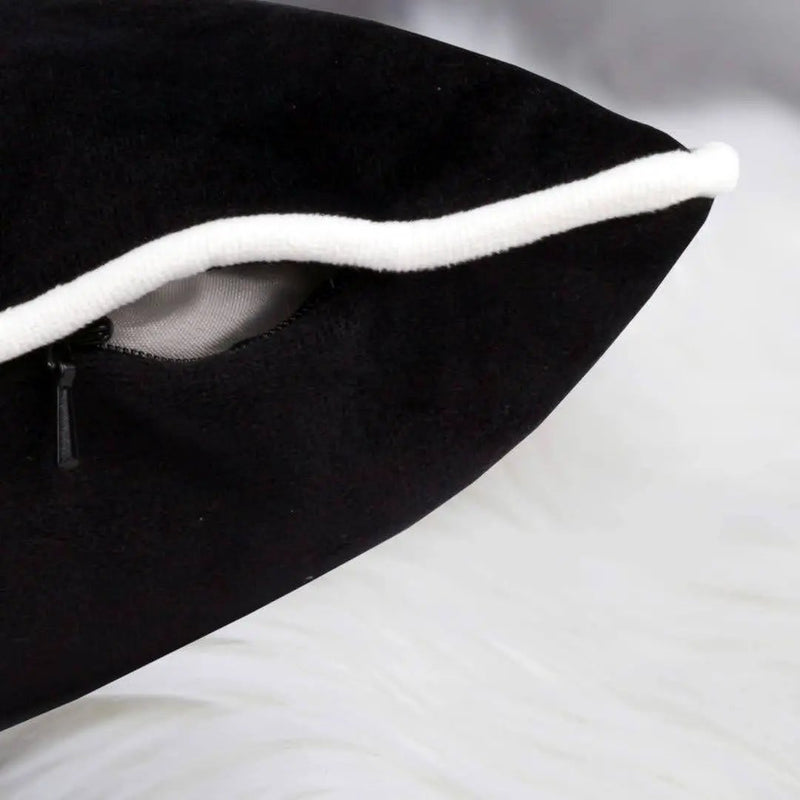 Halloween Boo Ghost Velvet Throw Pillow by HouseOfZazla