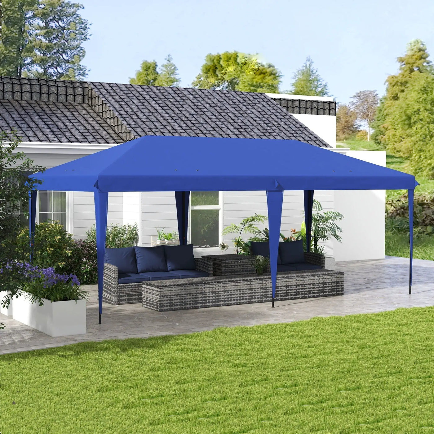 Outsunny 10' x 19.2' Pop Up Canopy Tent by HouseOfZazla