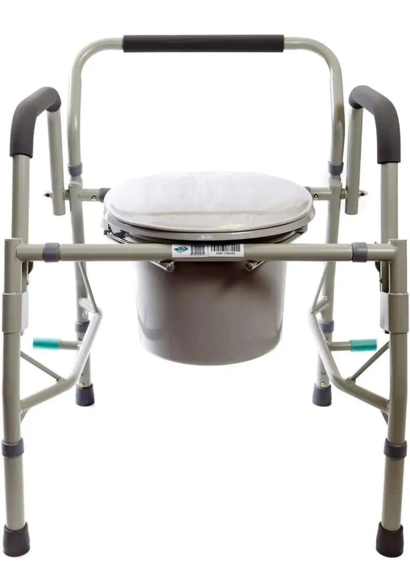 Healthline Deluxe 3 in 1 Bedside Commode, Toilet Safety Frame, Elevated Toile... by Selzalot