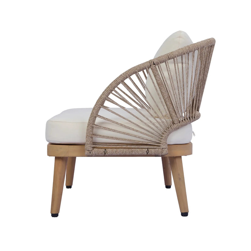 4-Piece Acacia Wood Patio Seating Set by HouseOfZazla