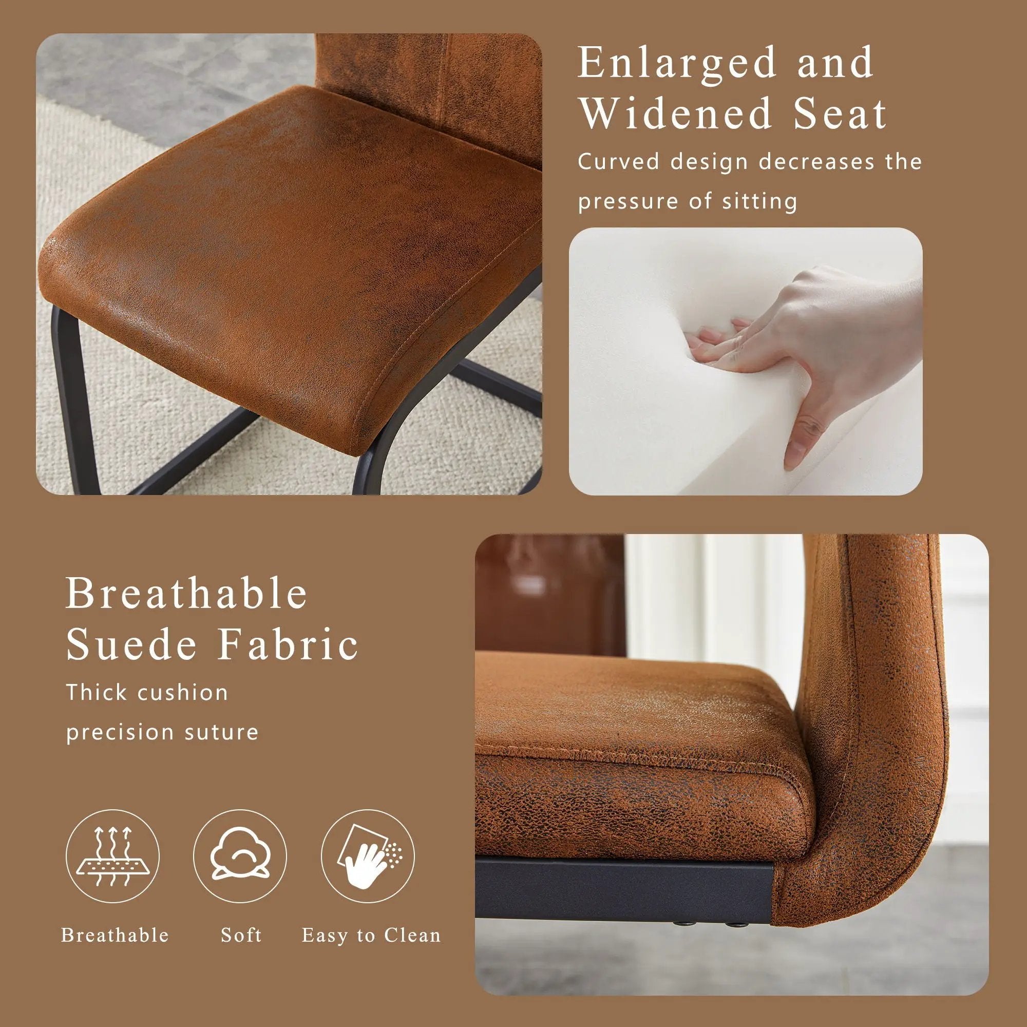 Dining Chairs With Ergonomic Backrest by Unique Piece Furniture