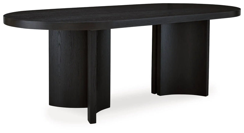 Rowanbeck - Oval Dining Room Table - Black by Unique Piece Furniture