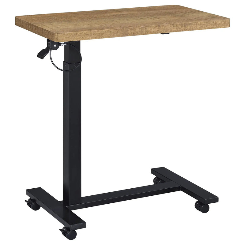 Westpark Pneumatic Adjustable C-Shape Side Table with Casters Mango by Unique Piece Furniture