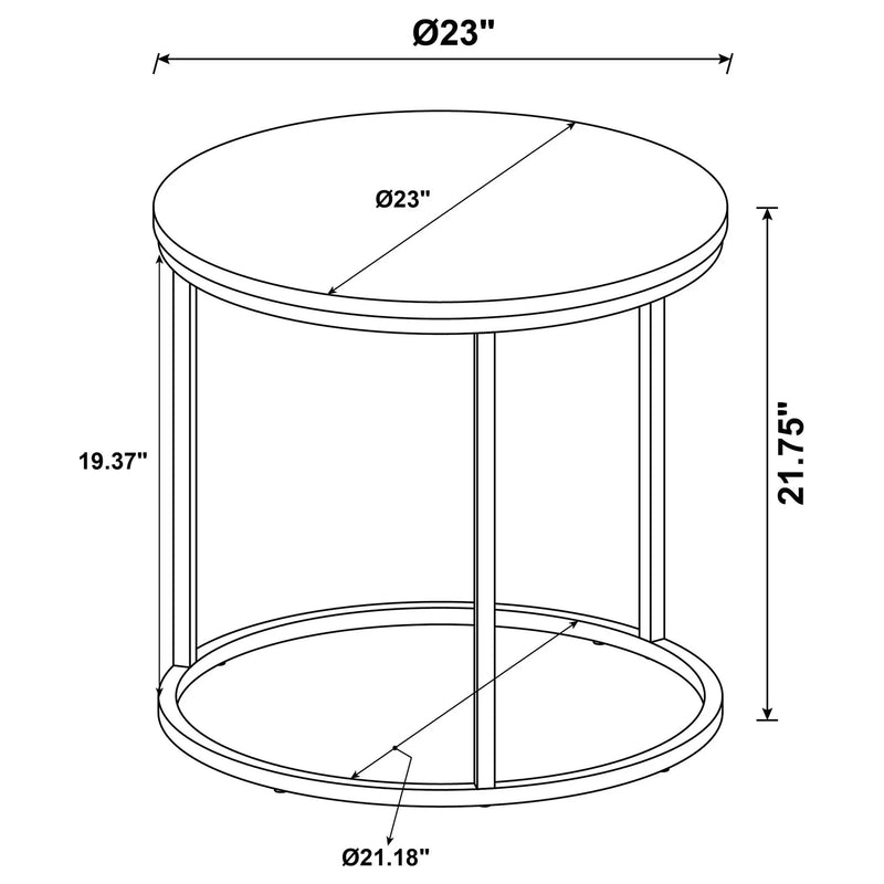 End Table - Gray / Gunmetal by HouseOfZazla