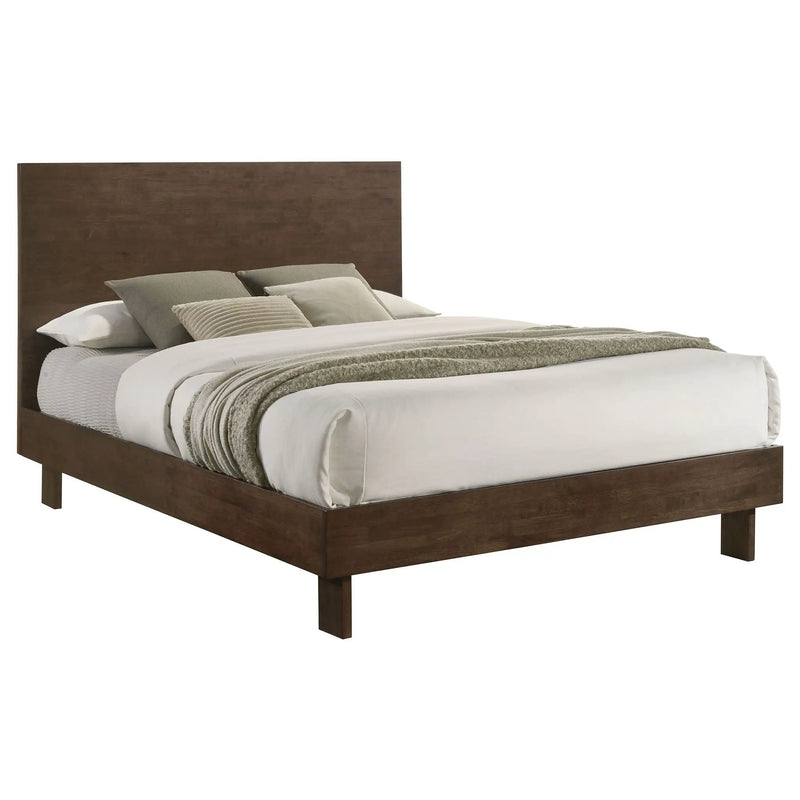 Glenwood 48-inch Queen Platform Panel Bed Warm Brown by Unique Piece Furniture