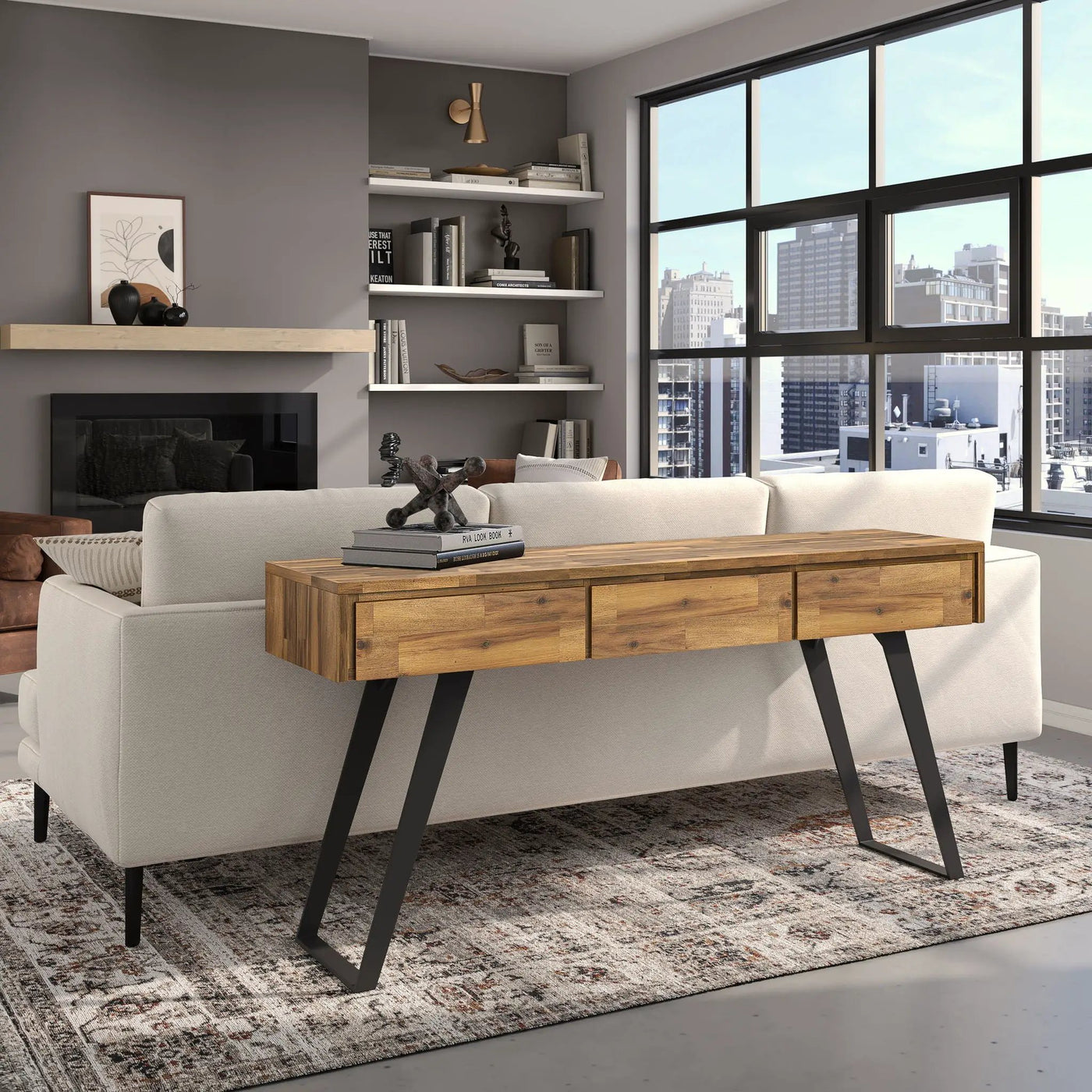 Lowry - Handcrafted Console Sofa Table by HouseOfZazla