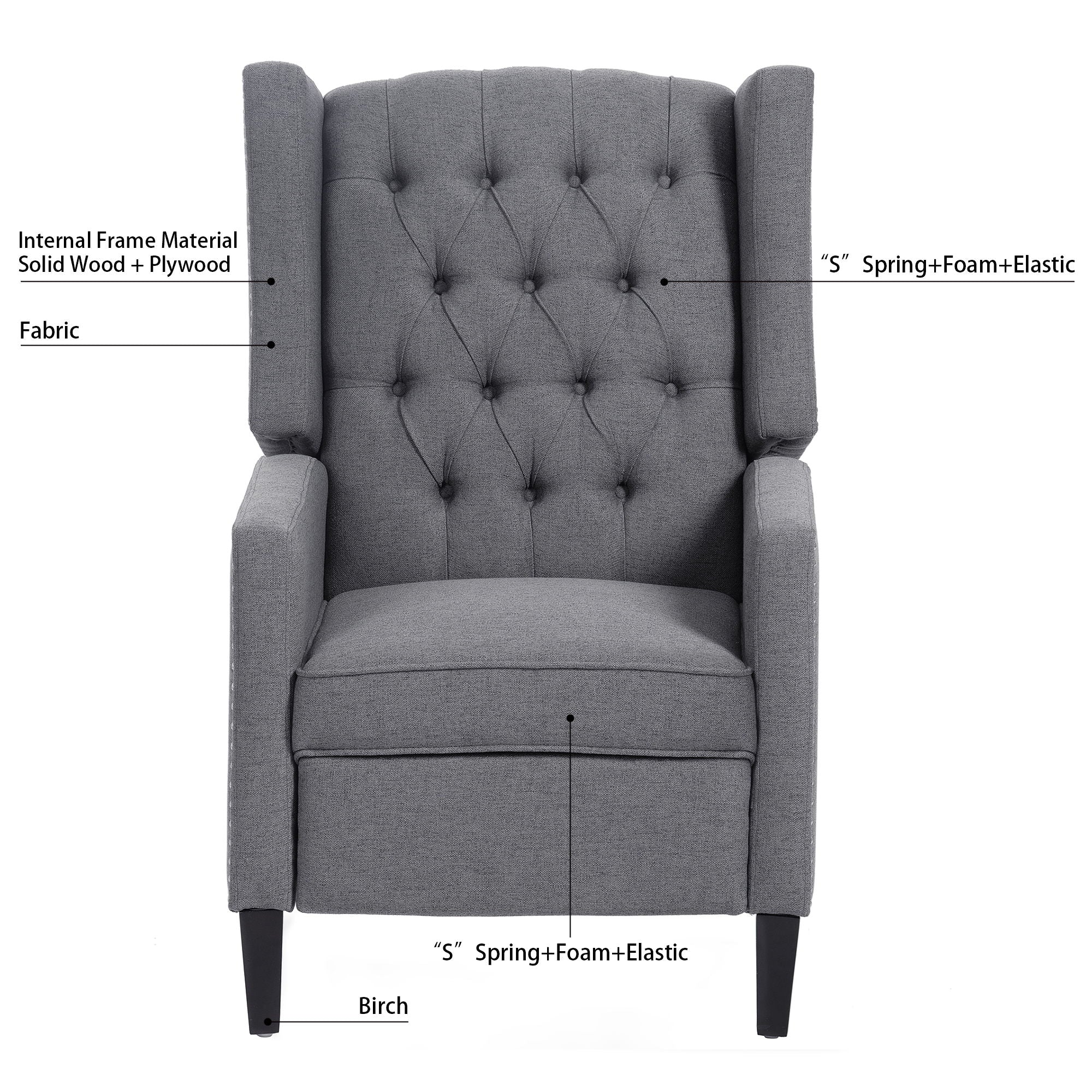 Manual Wing Chair Recliner by HouseOfZazla