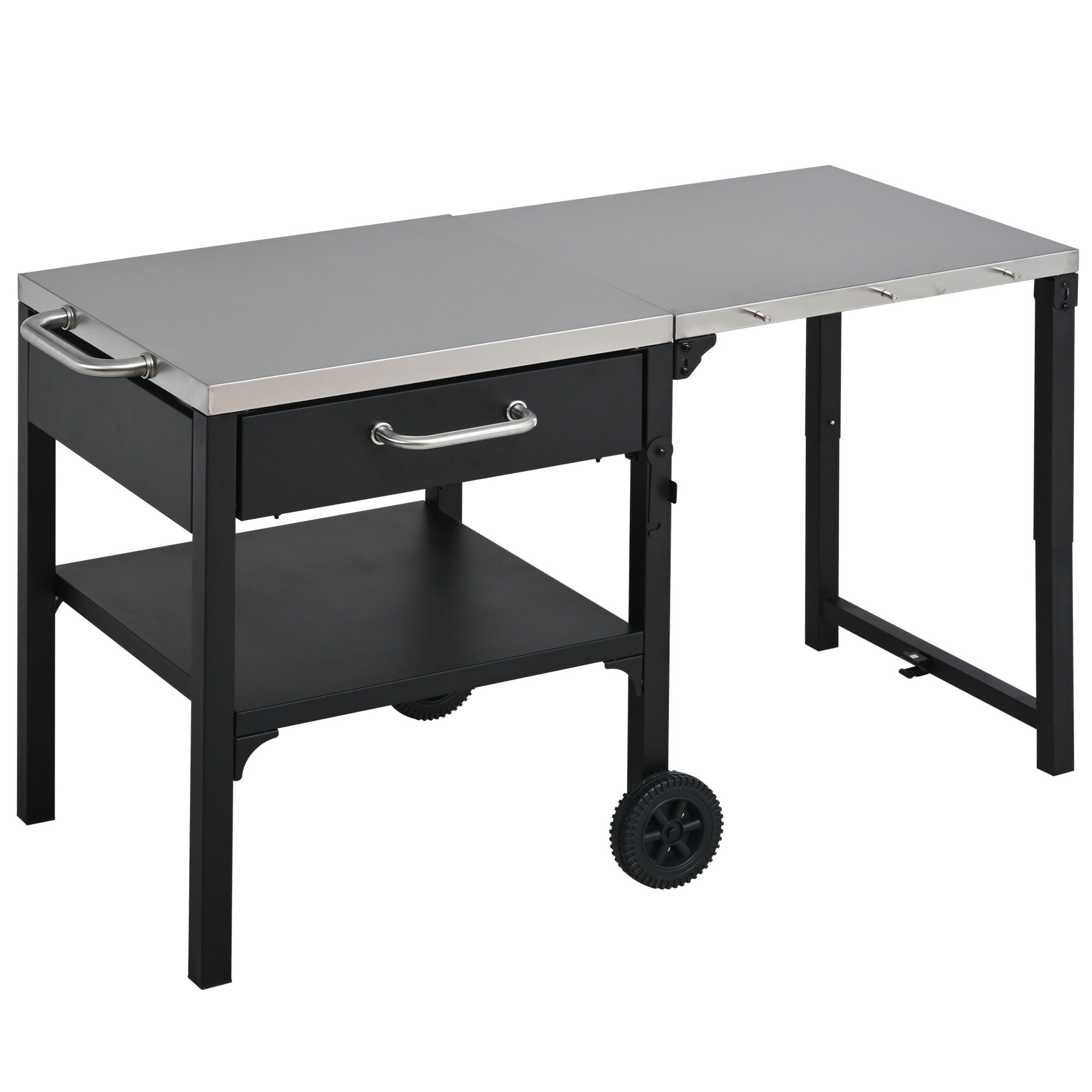 Foldable Outdoor Kitchen Cart With Storage For Patio by HouseOfZazla