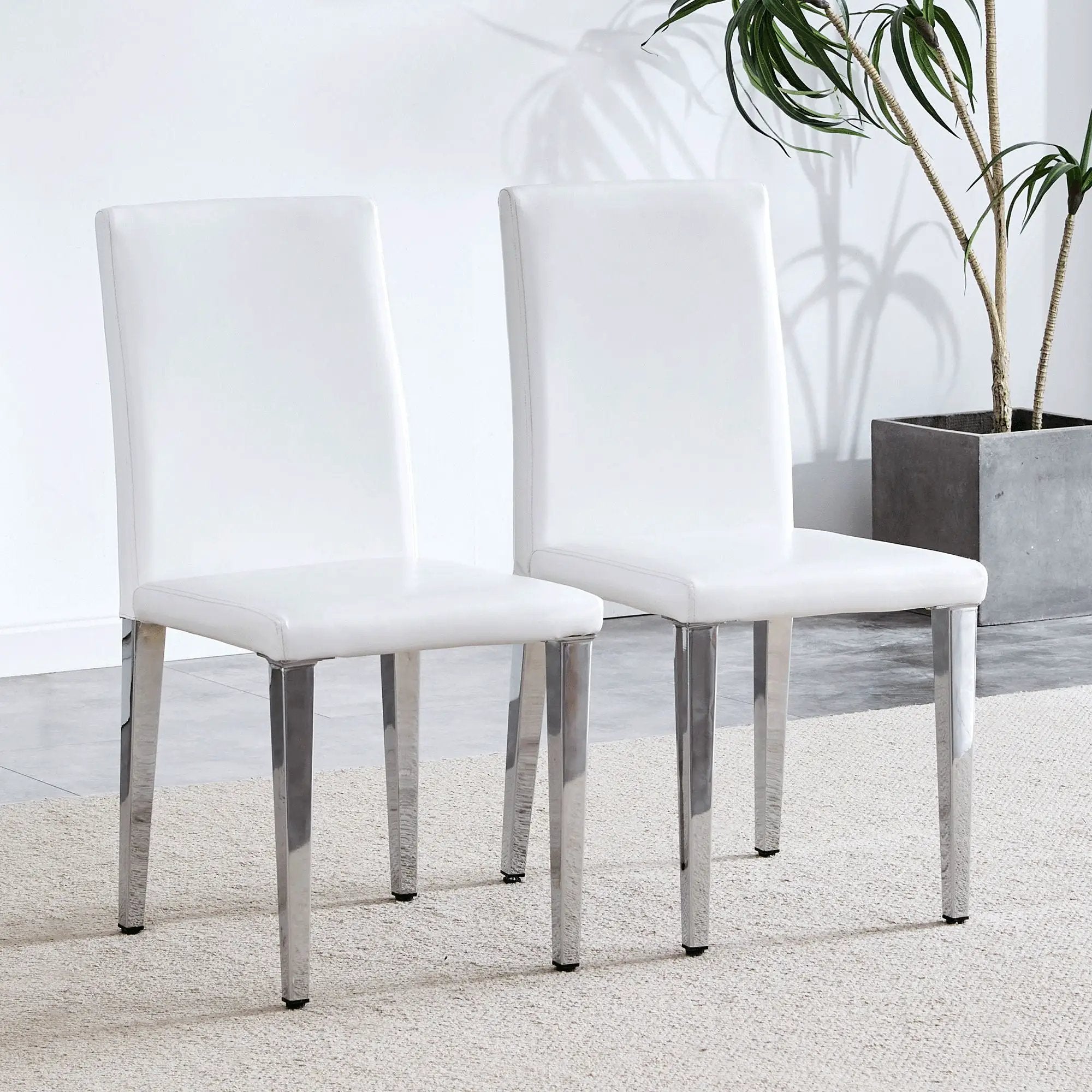 Elegant Upholstered Chairs & Metal Legs by Unique Piece Furniture
