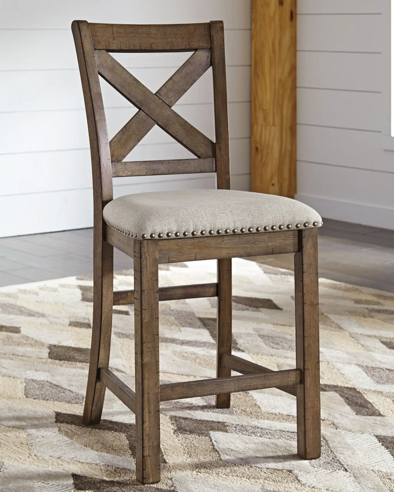 Moriville - Upholstered Barstool (Set of 2) - Beige by Unique Piece Furniture