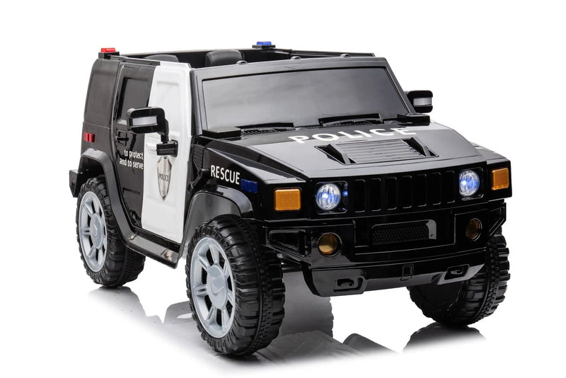 12V7A 30W*2 Four-Wheel Drive Seat One Button Start, Forward And Backward, High And Low Speed, Music, Front Light, Power Display, Two Doors Can Open, 2.4G R / C, Seat Belt Four Wheel Absorber by HouseOfZazla