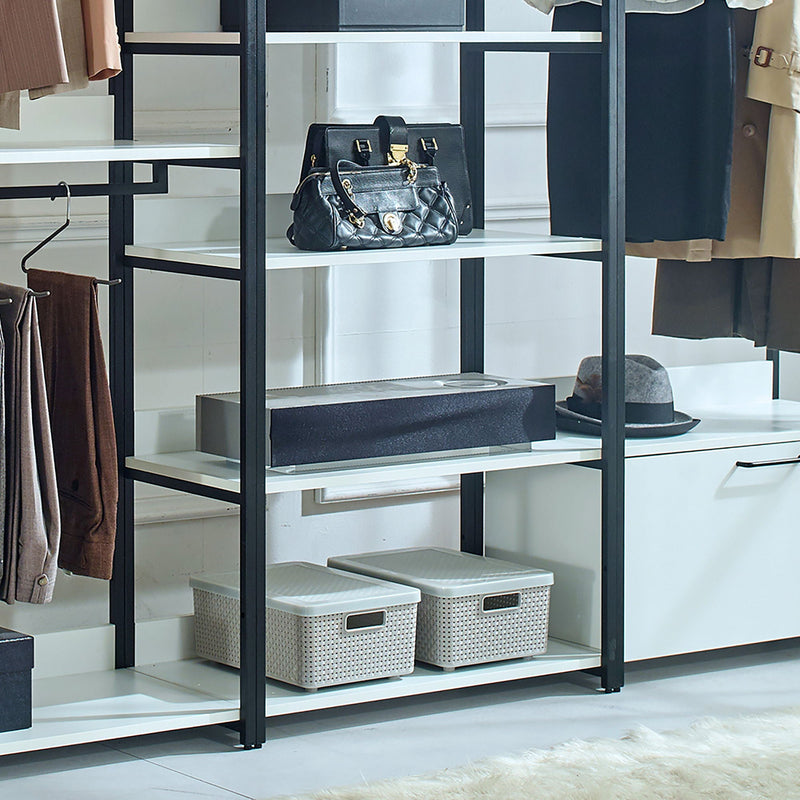 Fiona - Freestanding Walk-In Closet System - White - Wood by HouseOfZazla