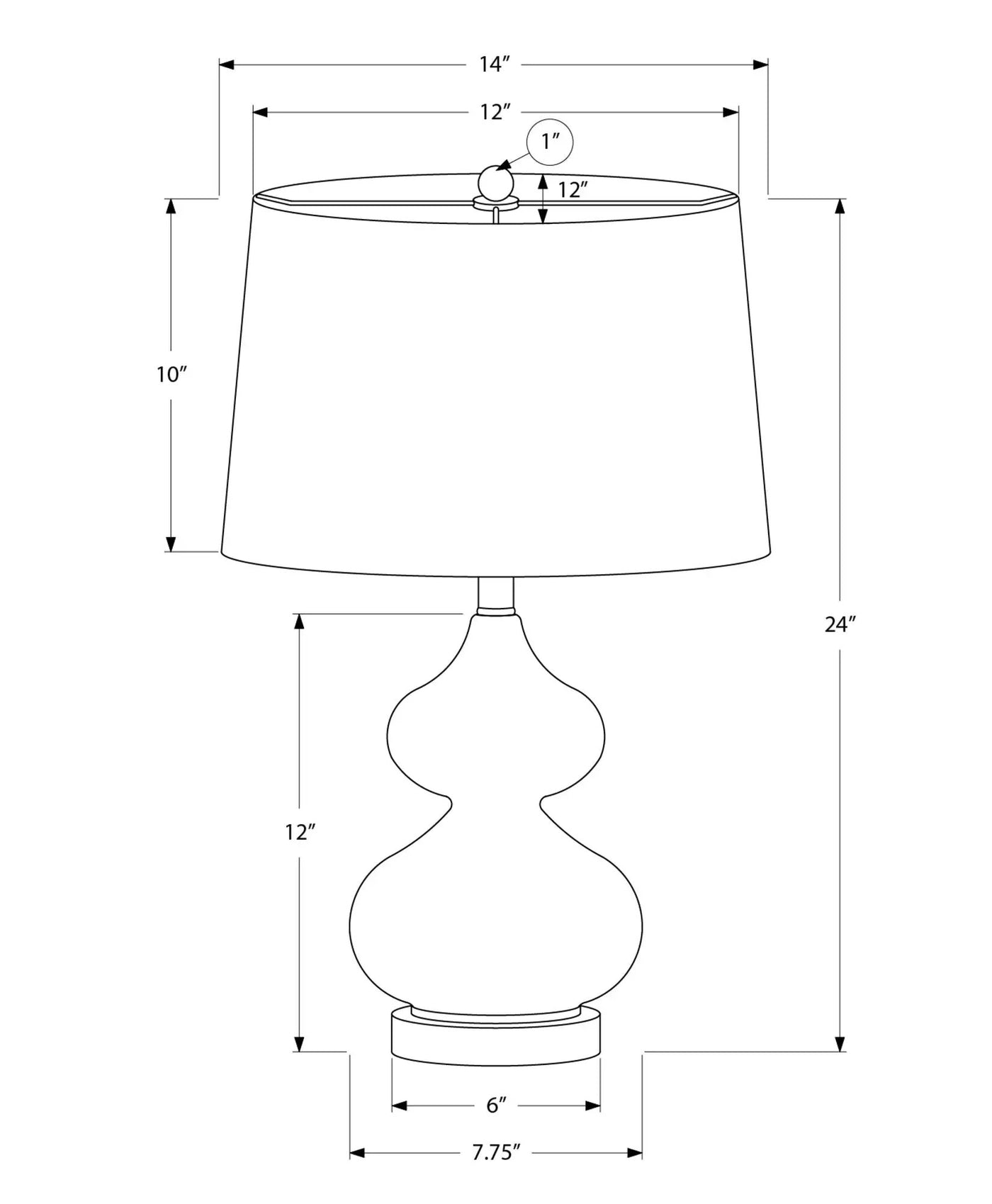 Lighting, Glass, Contemporary Table Lamp by HouseOfZazla