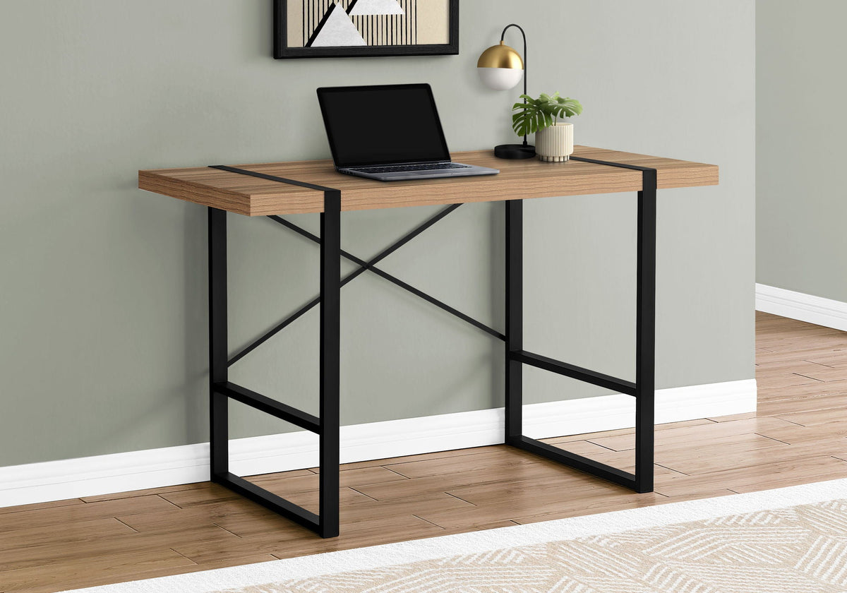 Modern Computer Desk for Home Office with Thick-Panel Desktop – Multiple Colors, photo 16 of 24