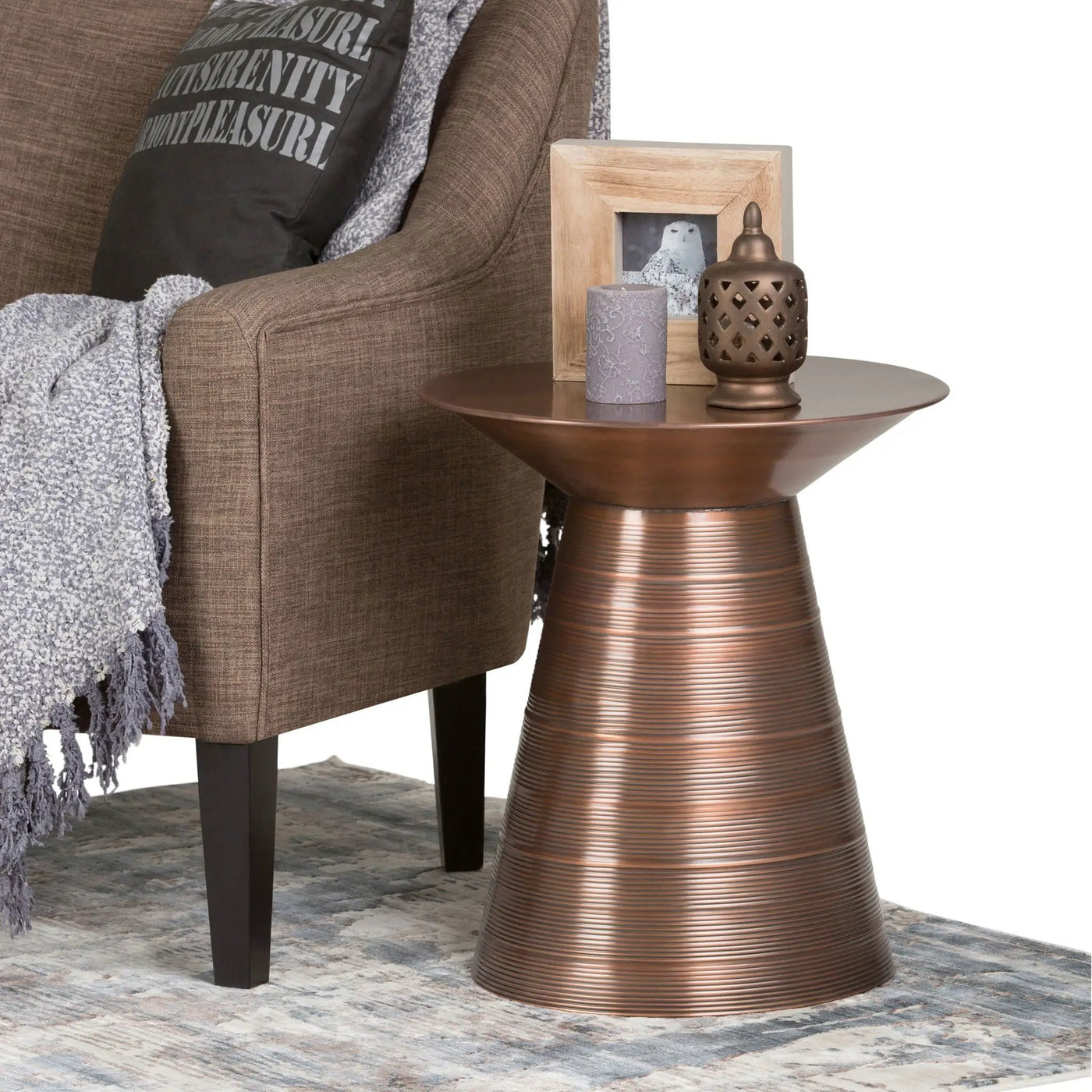 Sheridan - Handcrafted Metal Accent Table by HouseOfZazla