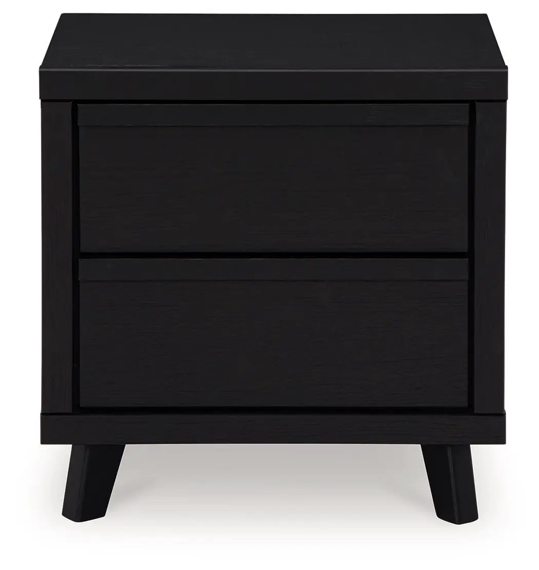 Danziar - Two Drawer Night Stand - Black by Unique Piece Furniture