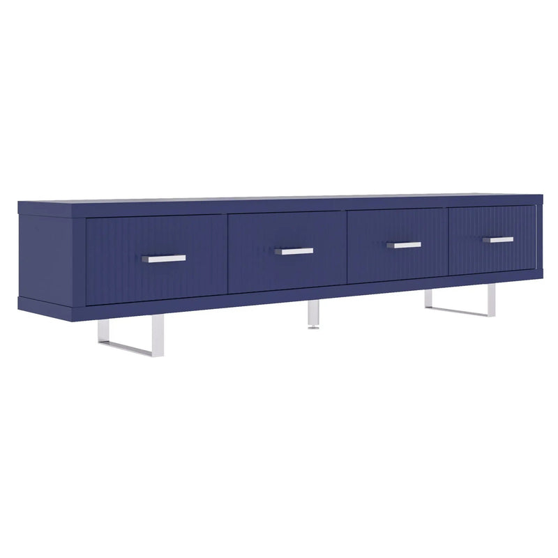 TV Stand With Slatted Drawers