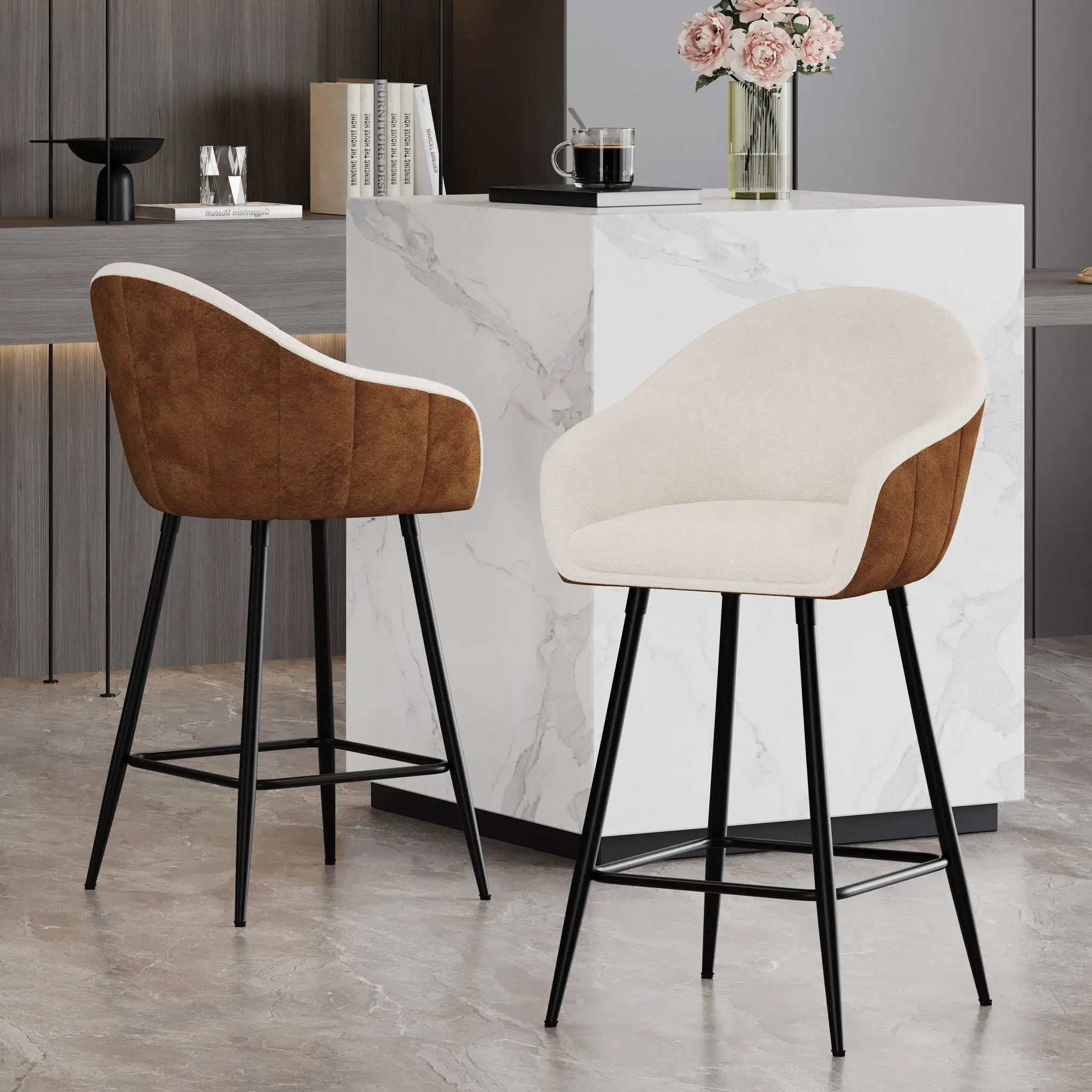 Modern Style Counter Height Bar Stools by HouseOfZazla