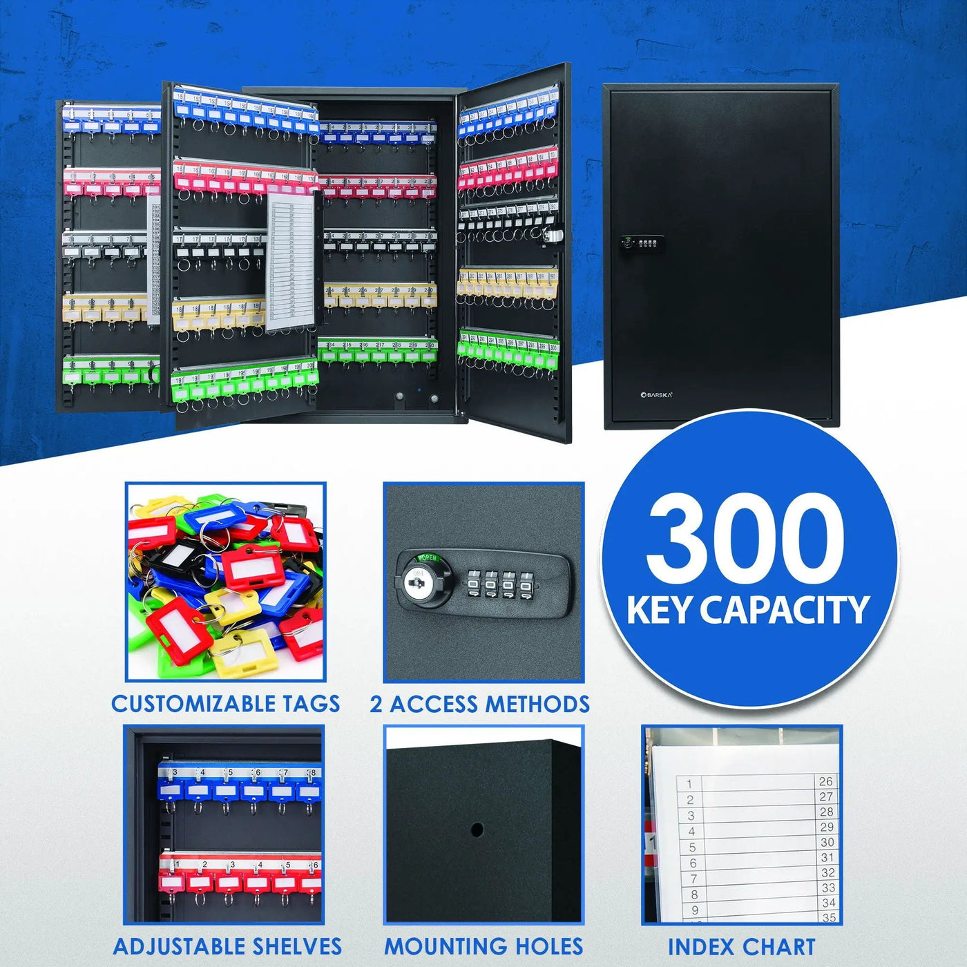 Adjustable Key Cabinet With Combination Lock by HouseOfZazla