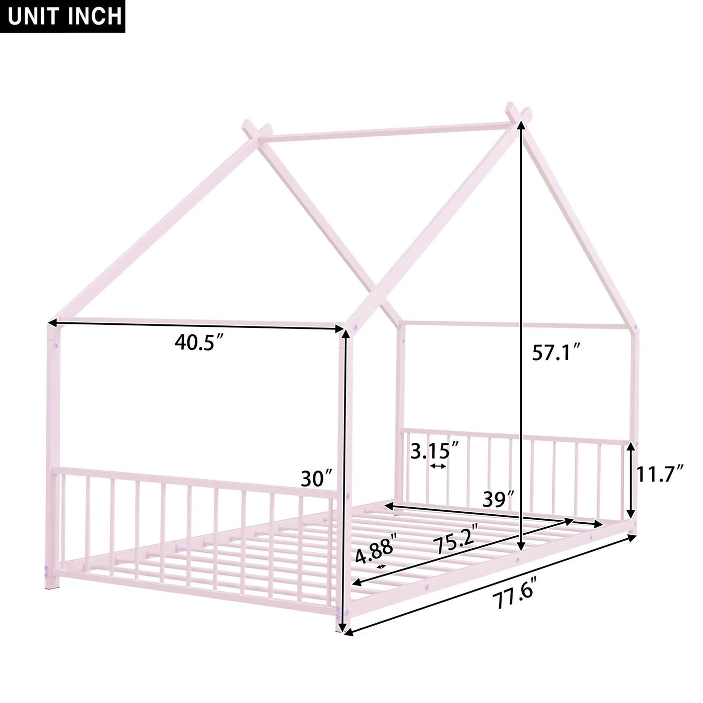 Metal House Bed by HouseOfZazla