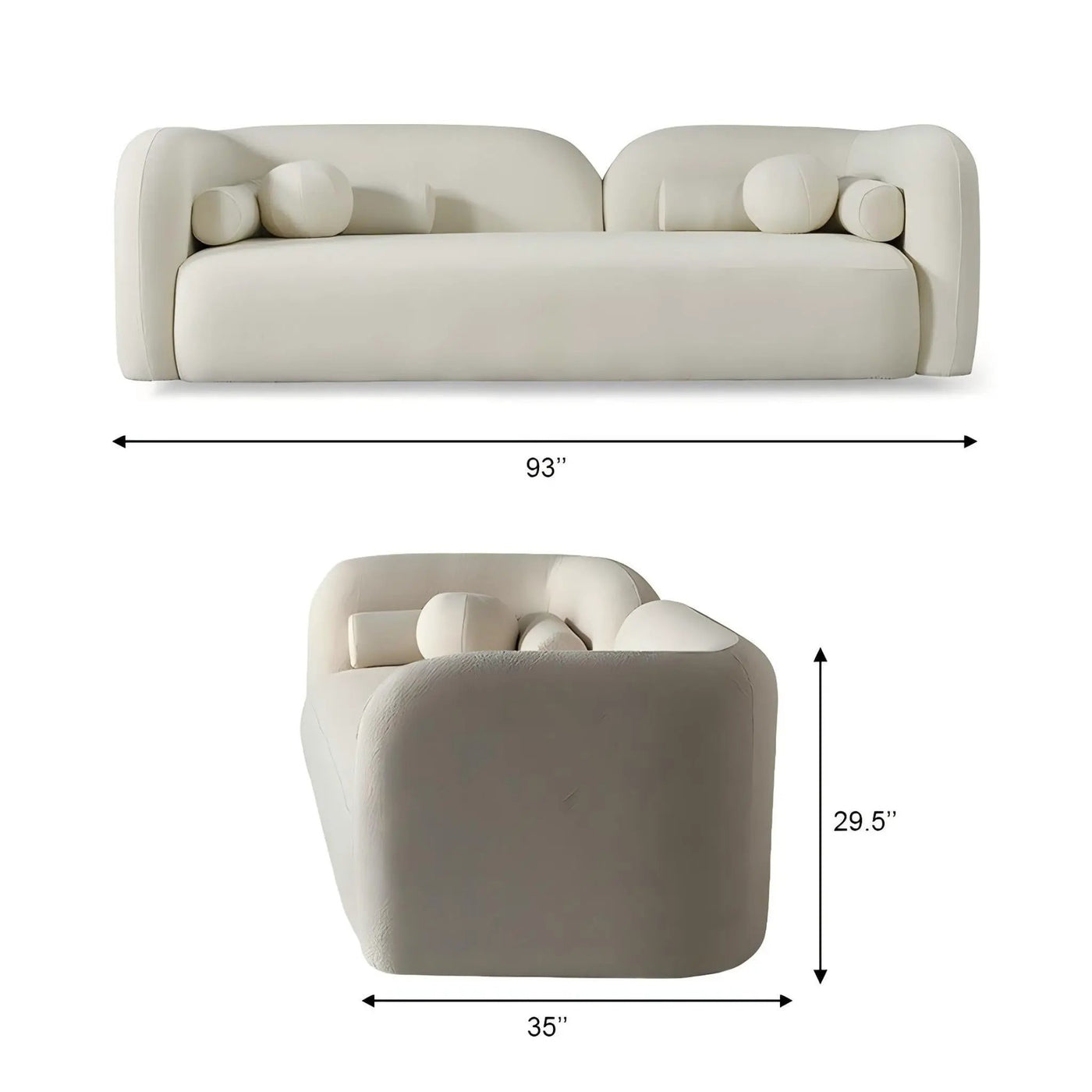 Donna - Japandi Design Boucle Sofa by HouseOfZazla