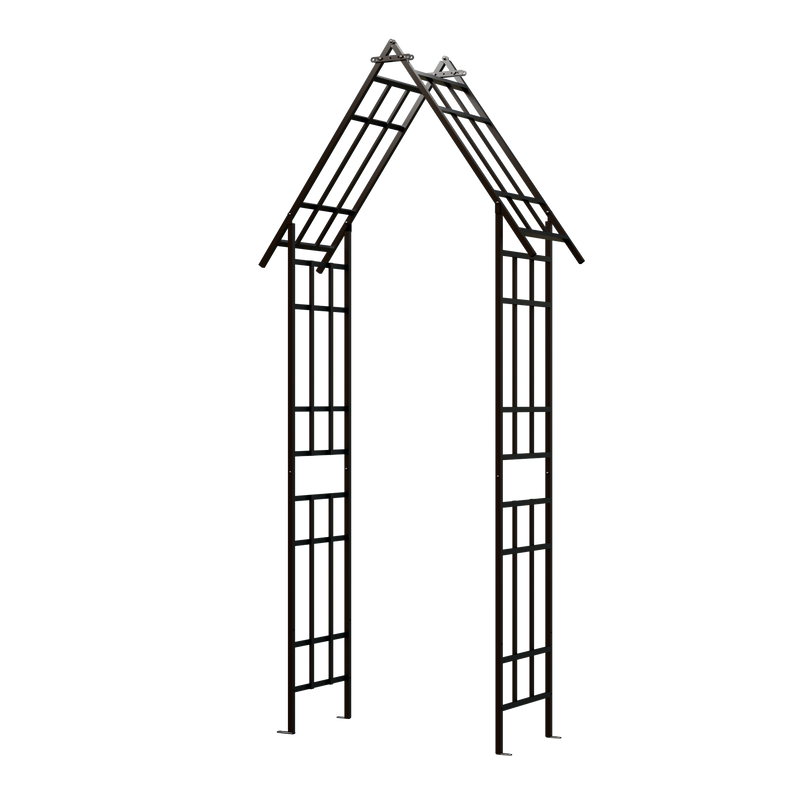Metal Garden Arch with Adjustable Width for Climbing Plants by HouseOfZazla
