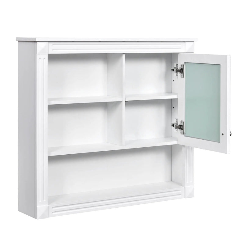 Wall-Mounted Bathroom Cabinet With Mirror And Adjustable Shelves by Unique Piece Furniture
