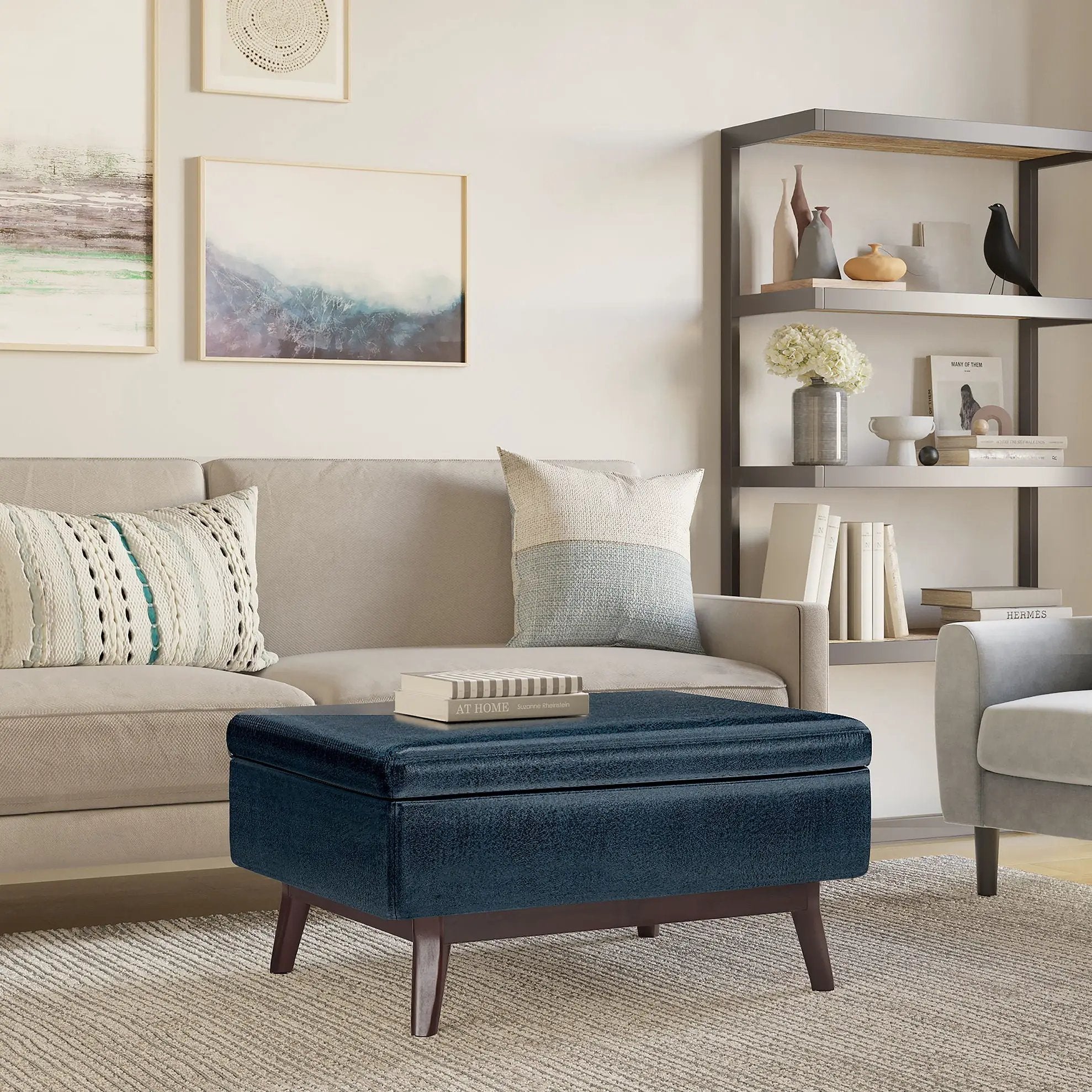 Owen - Upholstered Rectangular Storage Ottoman by Unique Piece Furniture