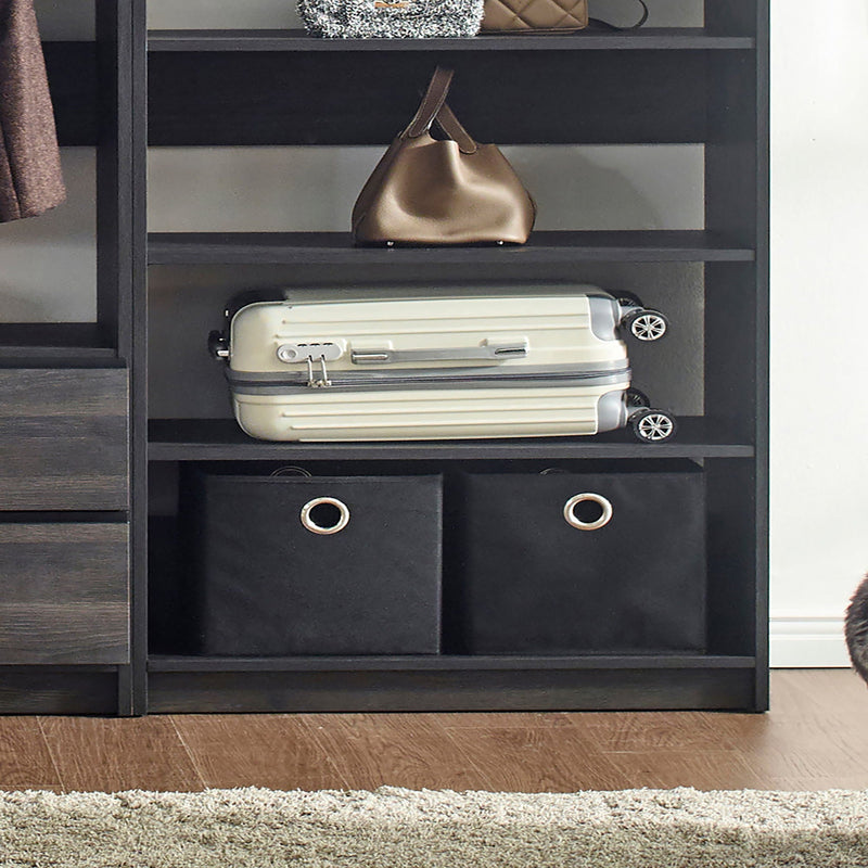 Monica - Walk-In Closet System With Spacious Drawer - Gray by HouseOfZazla
