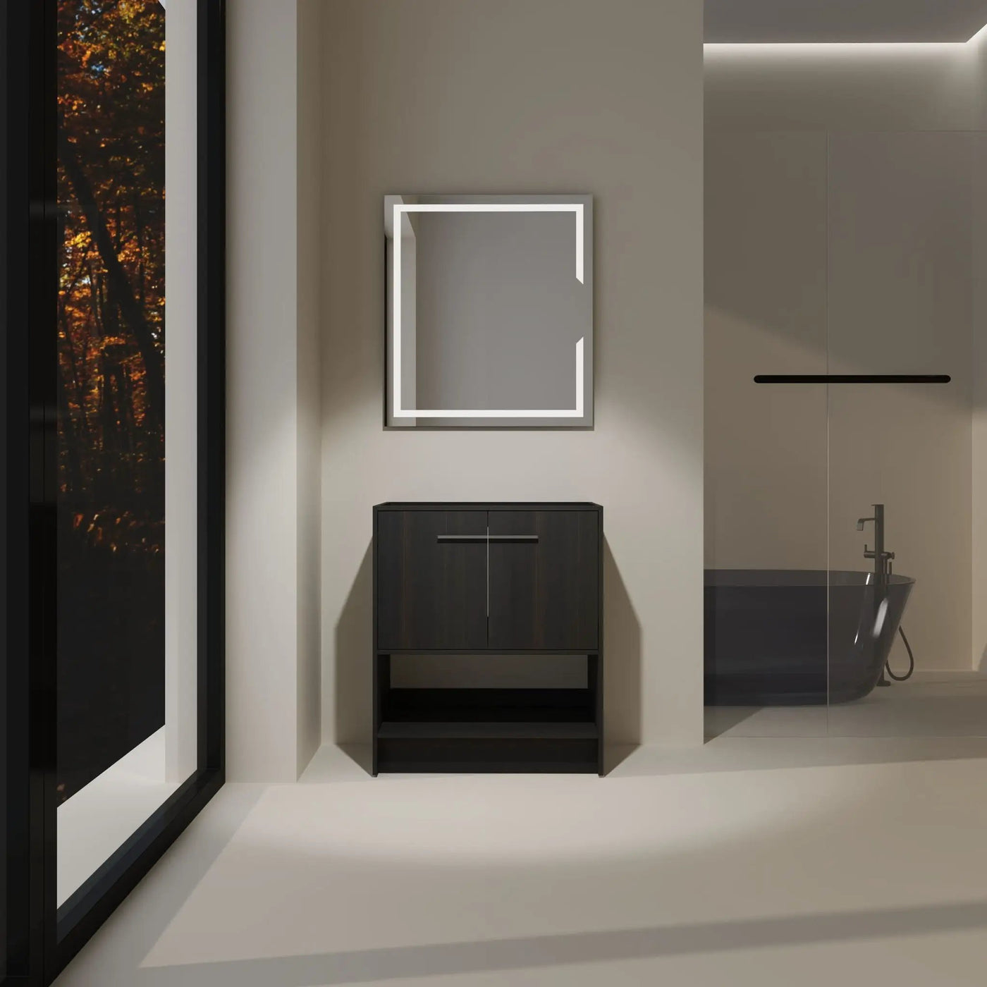 Modern Freestanding Bathroom Vanity With 2 Doors by HouseOfZazla